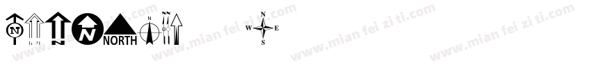 ESRINorth 常规字体转换